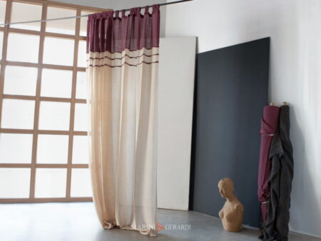 Tenda in Lino CASTRO con Mantovana design italiano