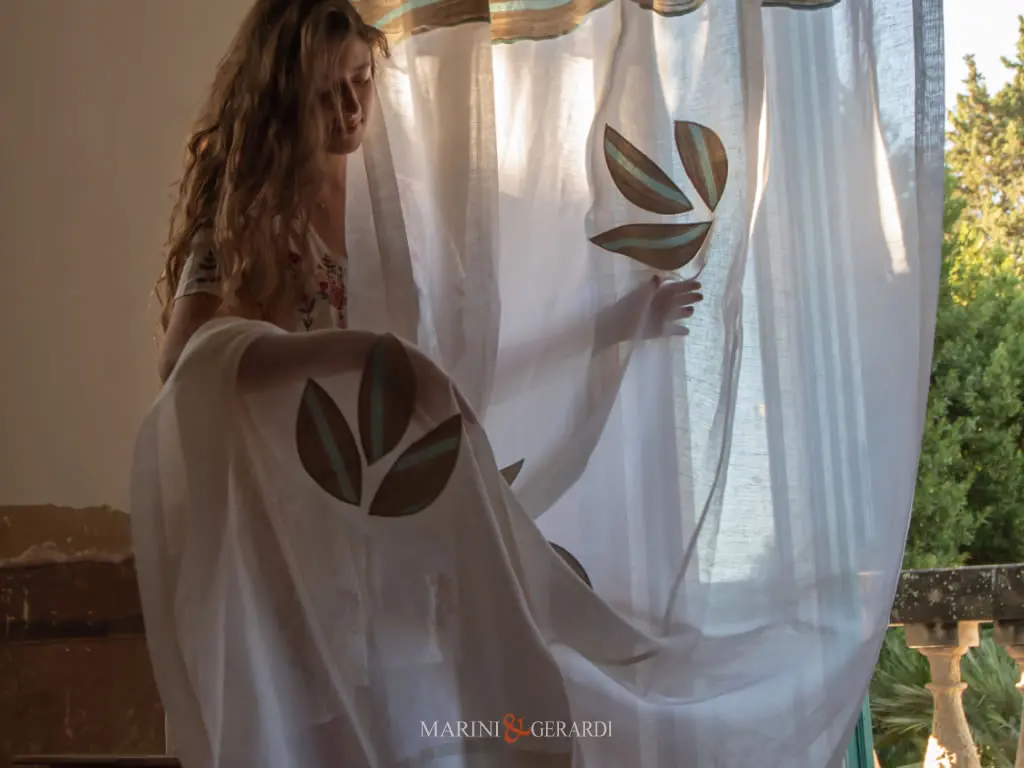 Collepasso Tenda Moderna Lino Delicate Trasparenze