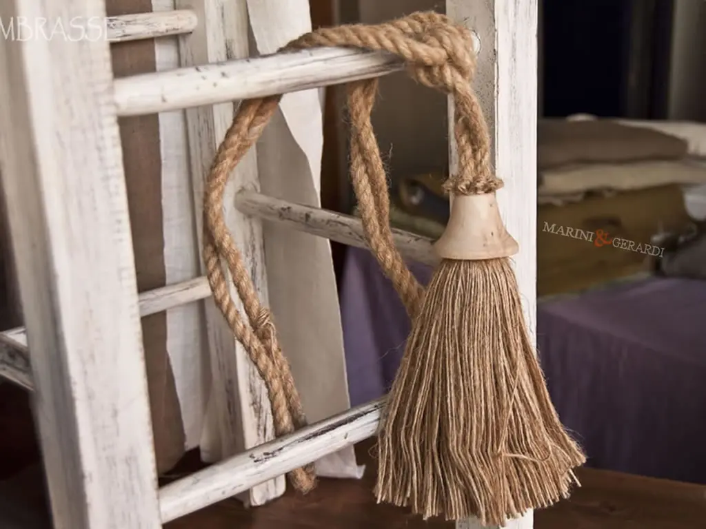 Fiocco Per Tende BAG 04 Juta Legno Embrasse