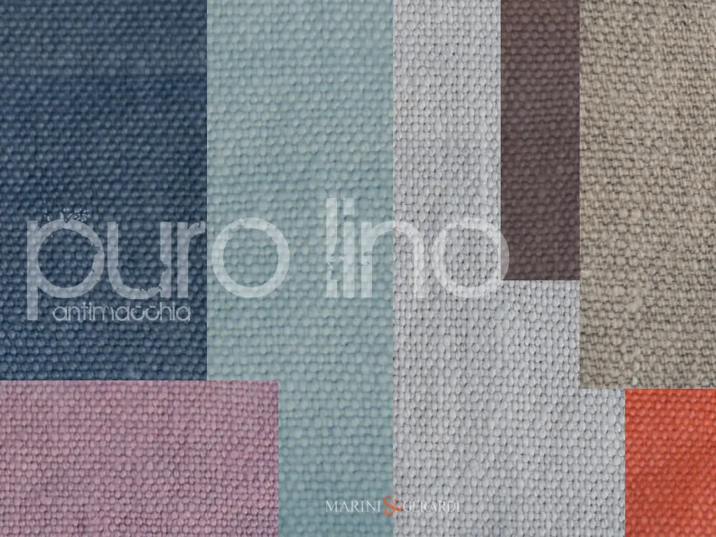 Lino Per Tappezzeria Antimacchia Stone Washed Vintage