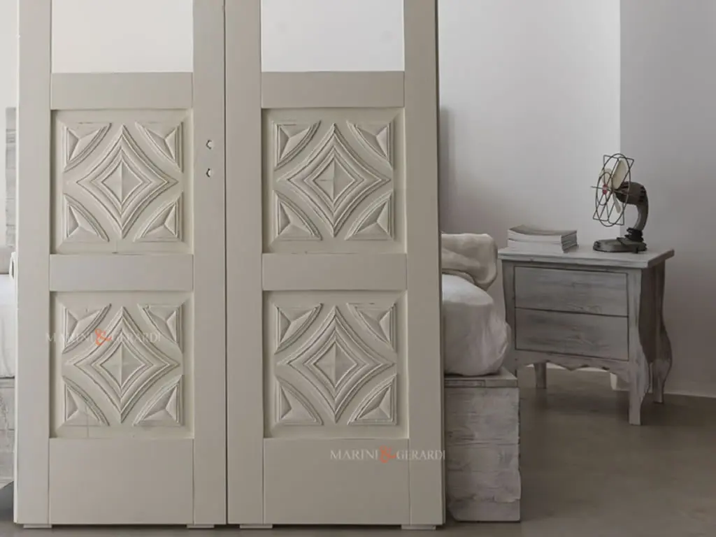Porte Interne In Legno Massello Artigiane Bianche Shabby
