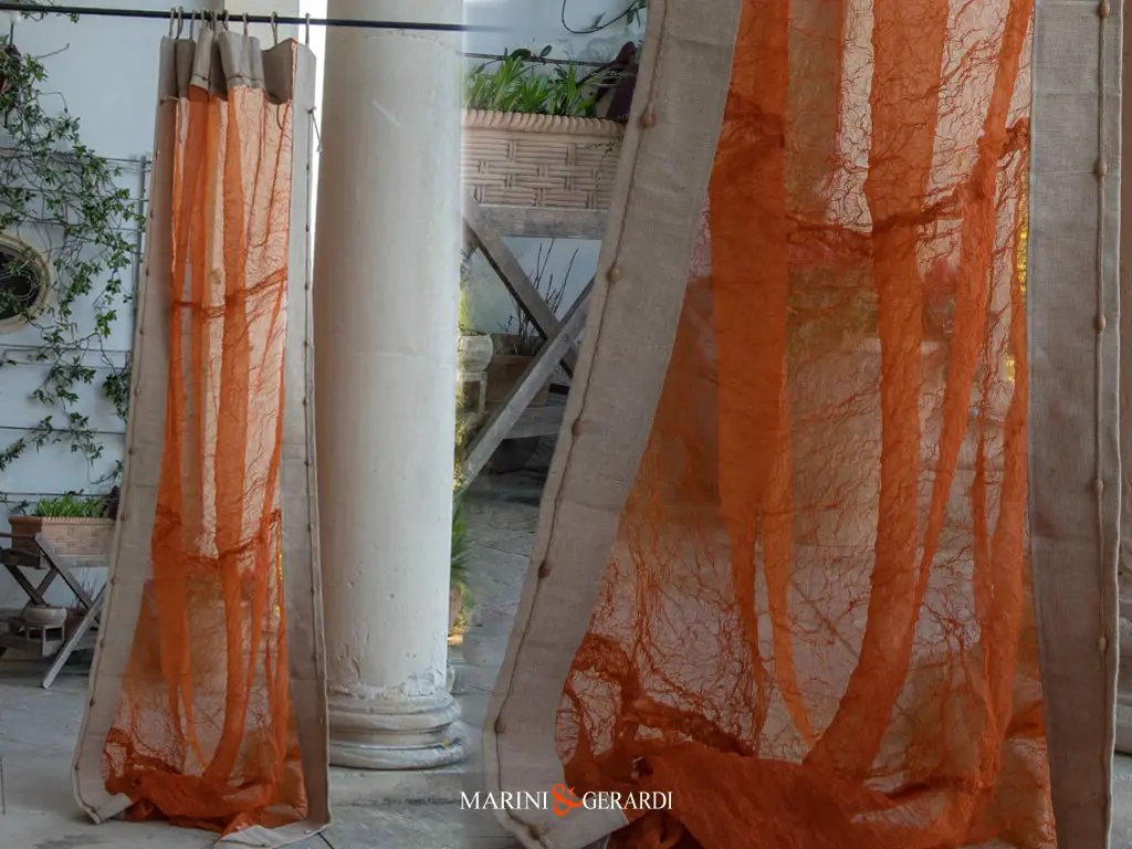 Regina Tenda Organza Stropicciata Leggera Sofisticata Moderna