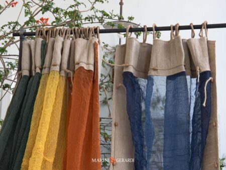 Regina Tenda Organza Stropicciata Mantovana Juta Asole In Corda