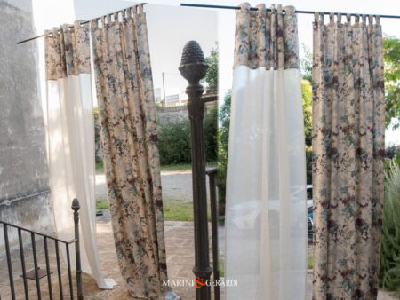 Tende Interne Moderne Soggiorno in Lino Con Anelli #2