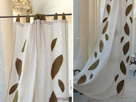 Tende In Puro Lino Atena Colore Panna - Marini & Gerardi