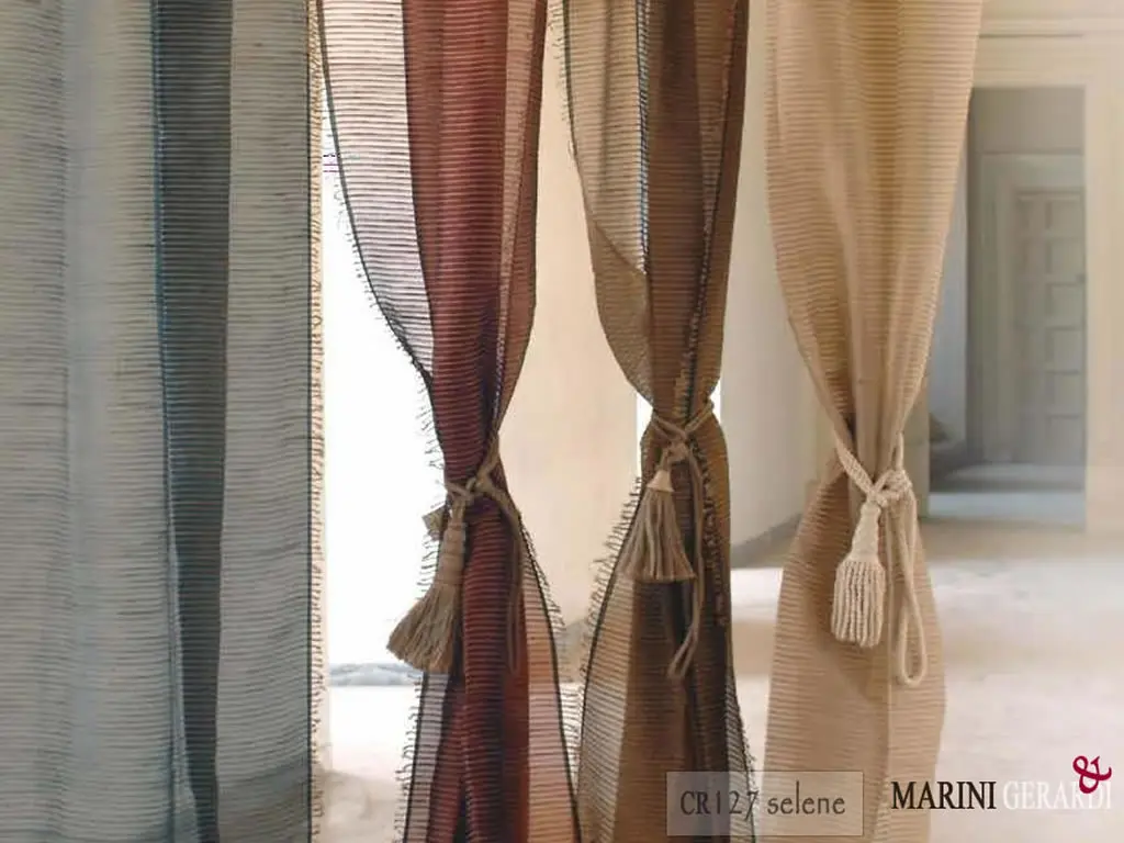 Tende Seta Moderne Selene Tessuto Organza In Seta Yuta