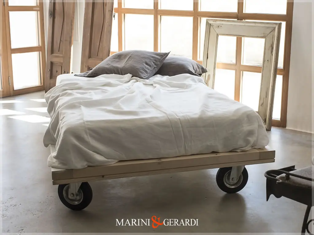 Arredo Letto Singolo Con Ruote Da Carpenteria Marini Gerardi 06