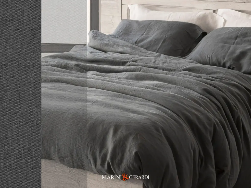 Biancheria Letto In Lino Grigio Selce Ostuni Indathrene