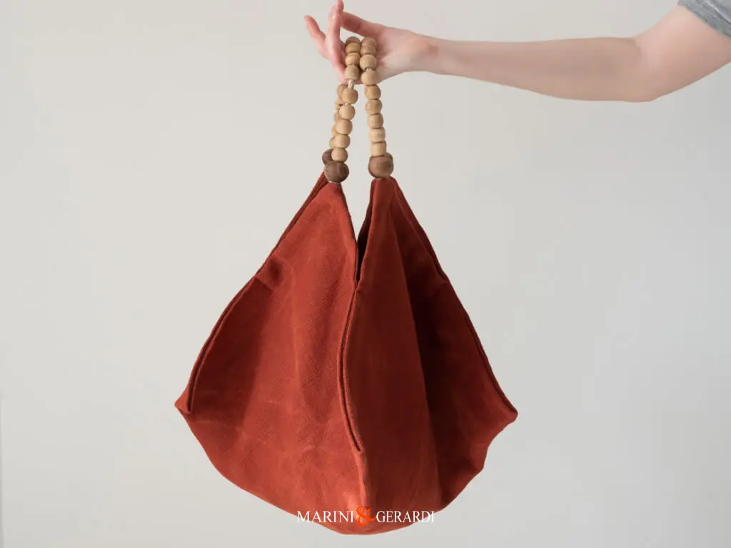 Borsa Con Manici Rosso Mattone Fanny Bag Moda Estate Inverno