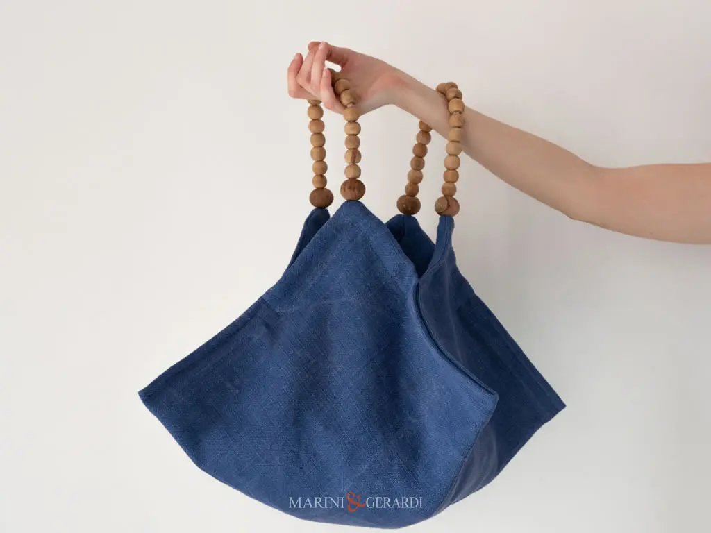 Borsa Donna Con Manici Fanny Bag Blu Moda Estate Inverno