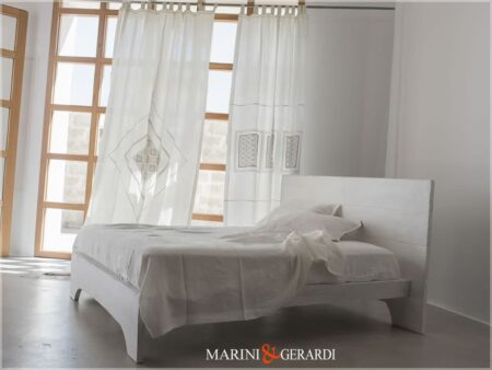 Letto a una Piazza e Mezza in legno massello Marini Gerardi