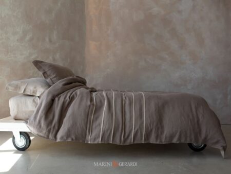 CoprpiuminI Matrimoniali Letto Tessuto In Lino Collezione Duchessa