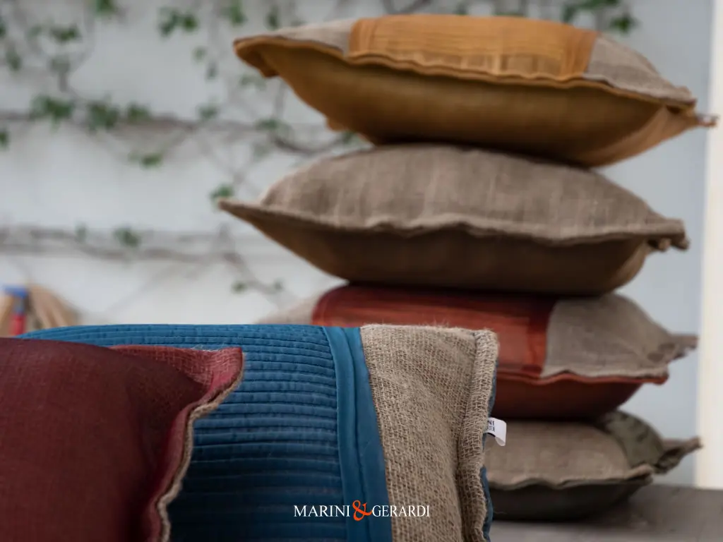 Cuscini Arredo Interni In Organza Juta Linguine