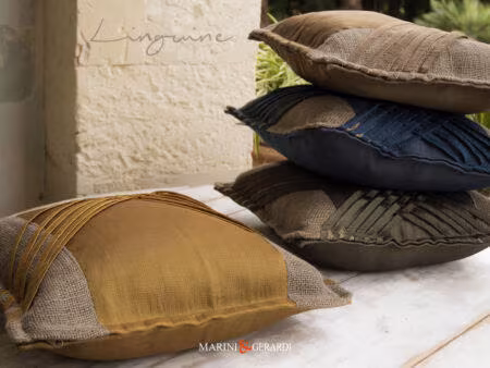 Cuscini Decorativi Spaghetti 50x50 In Organza Juta