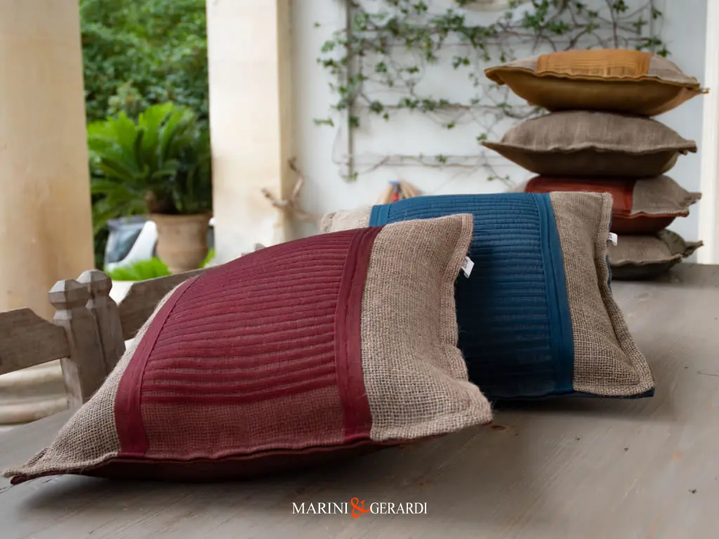 Cuscini Eleganti Arredo Interni In Organza Juta Linguine