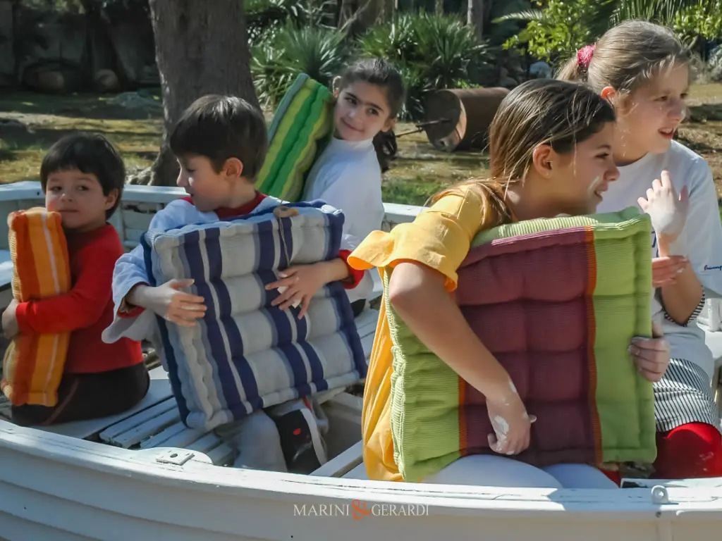Cuscini Materasso Trapuntati Con Bambini In Barca