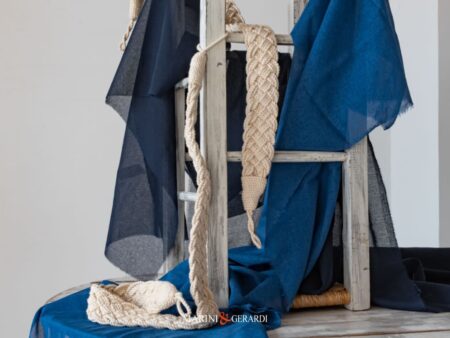 Embrasse Bag 09 Raccogli Tenda Treccia In Cotone Panna