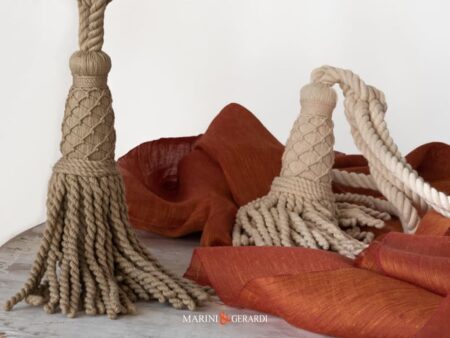 Embrasse Nappe Per Tende Fiocco Testa In Cotone Pendenti Treccia Bag06 1