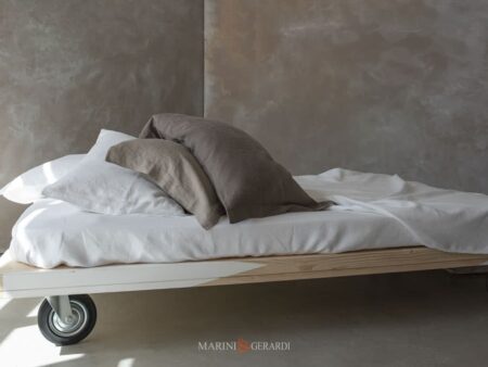 Federe Cuscini Letto Lenzuola In Lino Base In Bianco