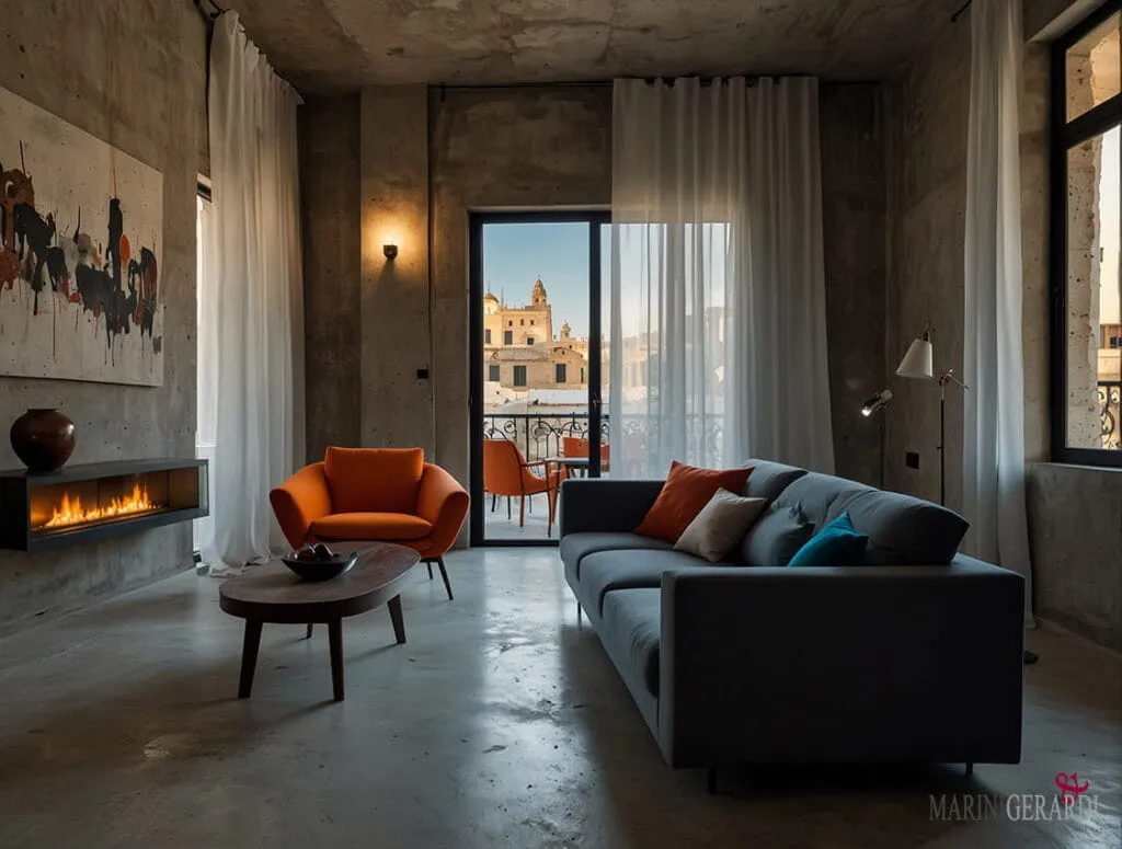 Idee per tende soggiorno in lino arredo interni