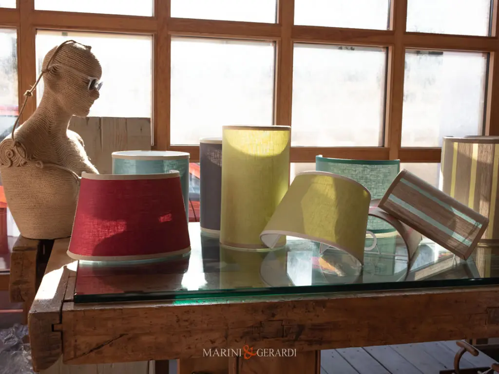 Illuminazione A Muro Tessuto Lino Design Classico Moderno