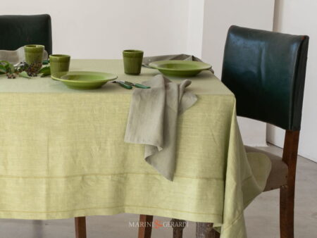 La Casa Delle Tovaglie Eleganti Tovaglioli In Lino Verde Pistacchio