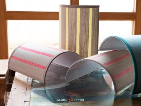 Lampada Da Parete Di Lino Righe Dal Design Moderno