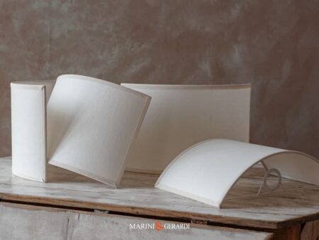 Lampade Da Parete Design Rivestimento In Lino Bianco