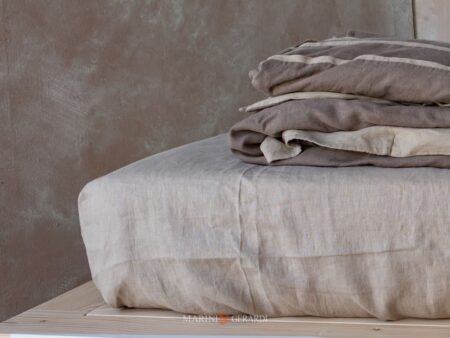 Lenzuola Letto Matrimoniali Tessuto In Lino Collezione Duchessa