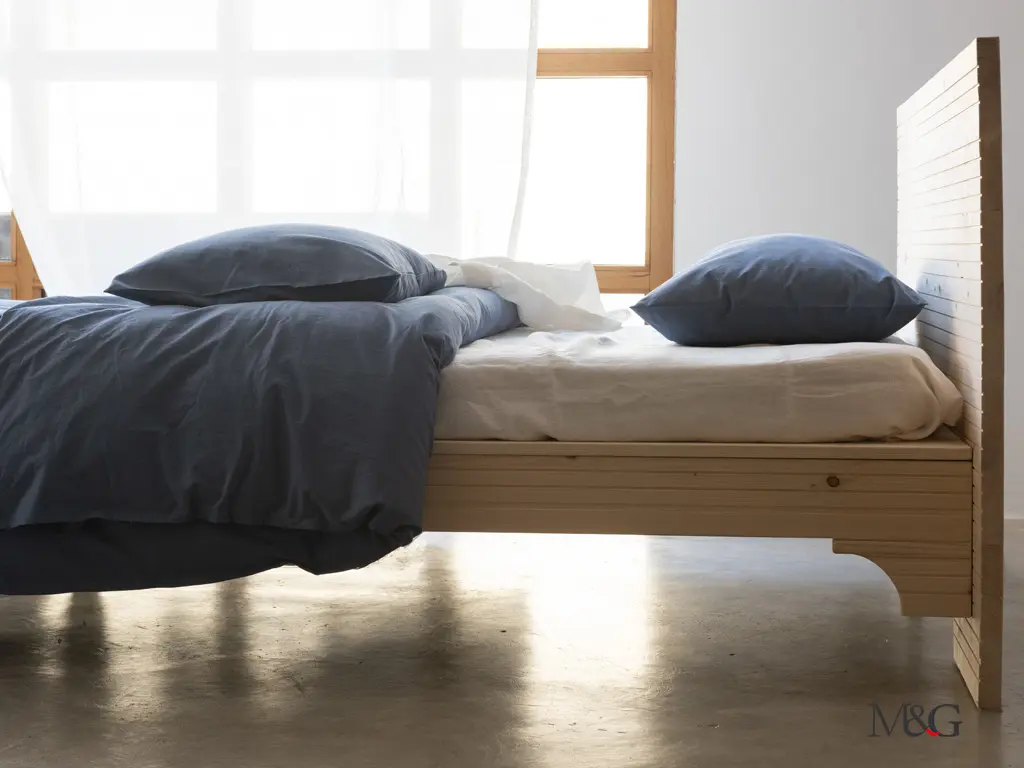 Lenzuola lino matrimoniali con federe blu petrolio