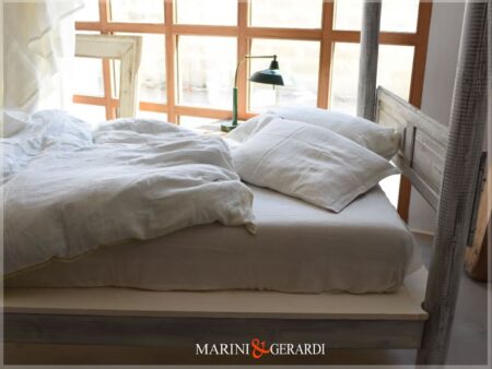 Letti piazza e mezza A Baldacchino Moderni Lenzuola Lino Marini Gerardi