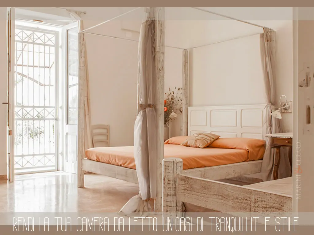 Letto a baldacchino shabby chic stile ed eleganza marini gerardi