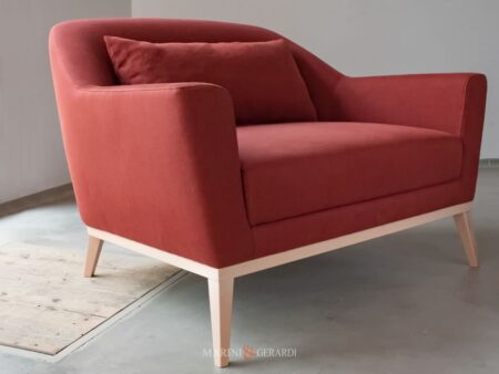 Numero1 Elegante Divano In Lino 2 Posti