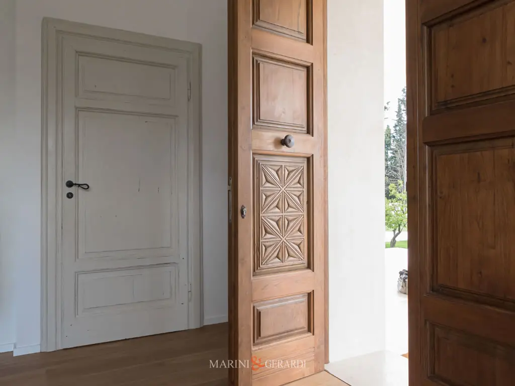 Porta In Legno Di Teak Naturale Arredo Casa Originale Esclusivo