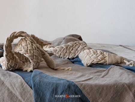 Raccogli Tenda Treccia In Cotone Panna Embrasse Bag09