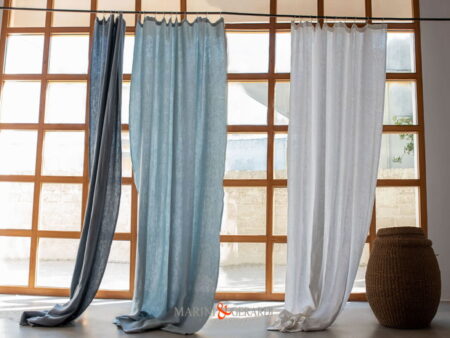 RIVABELLA - Tenda Shabby Chic in Puro Lino