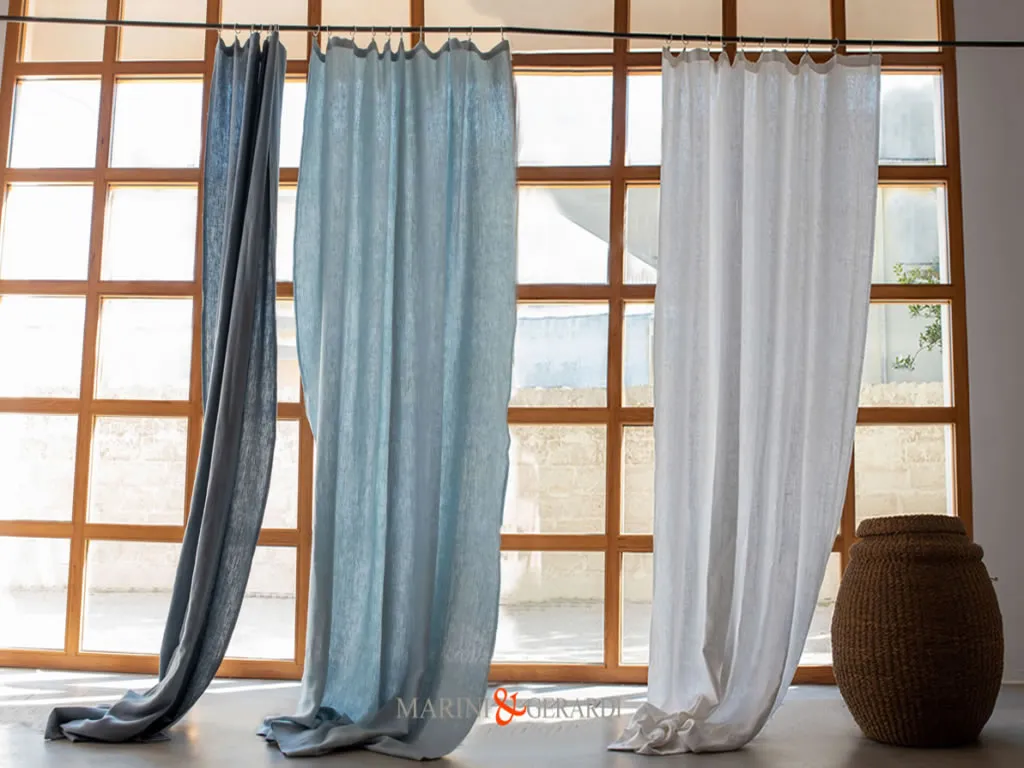 RIVABELLA - Tenda Shabby Chic in Puro Lino