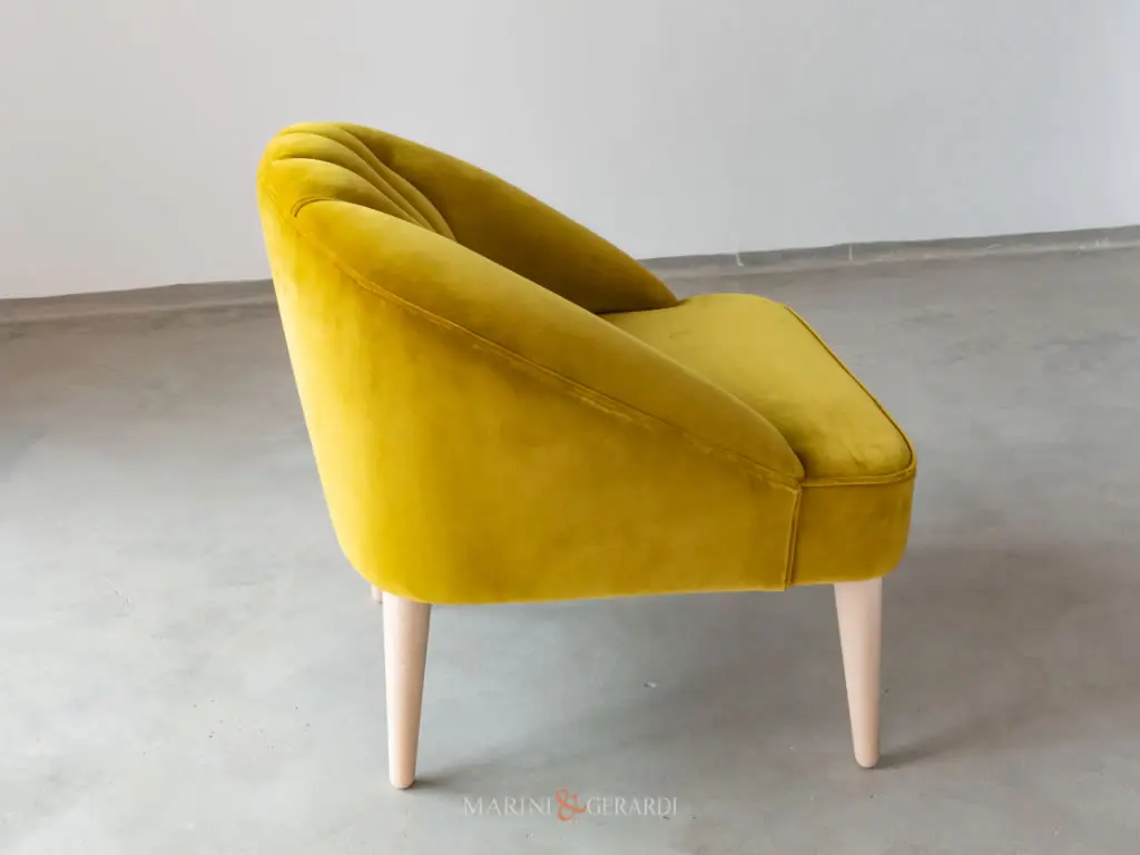 Roberta 70 Poltronai In Lino Gialla