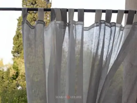 Rosa Del Deserto Tendaggi In Lino Con Asole