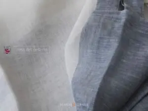 Rosa Del Deserto Tessuto Puro Lino Ceruleo