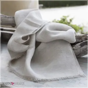 sciarpa oversize foulard uomo in lino naturale bianco cod.000