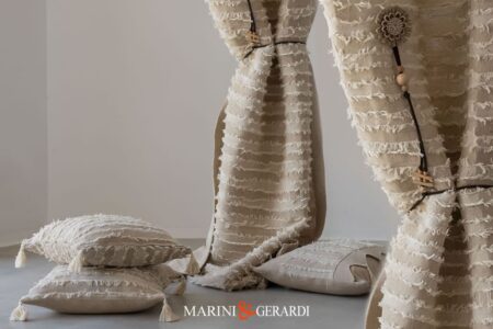 Tenda Shabby Vecchio Sud Tessuto Cotone Yuta Naturale