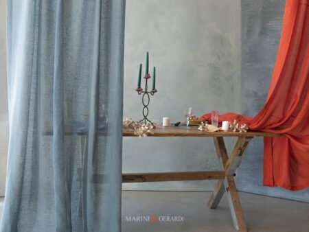 Tenda Soggiorno Elegante In Puro Lino Italiano Villa Castelli