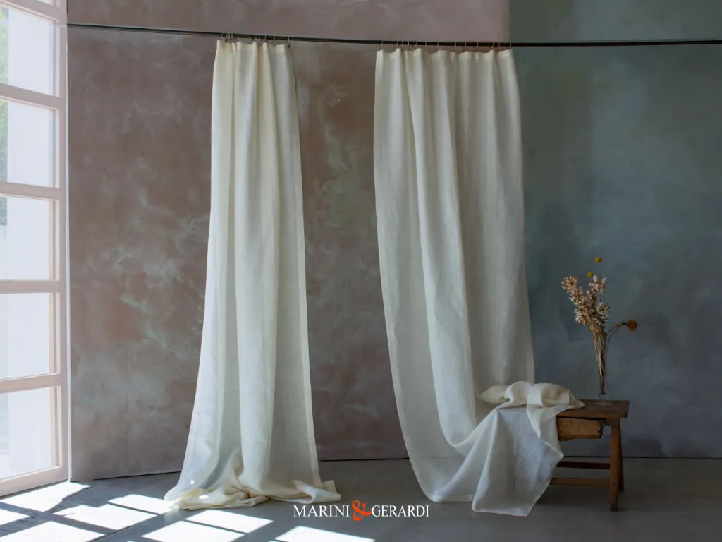 Tende Lino Stropicciato Per Interni Pura E Semplice