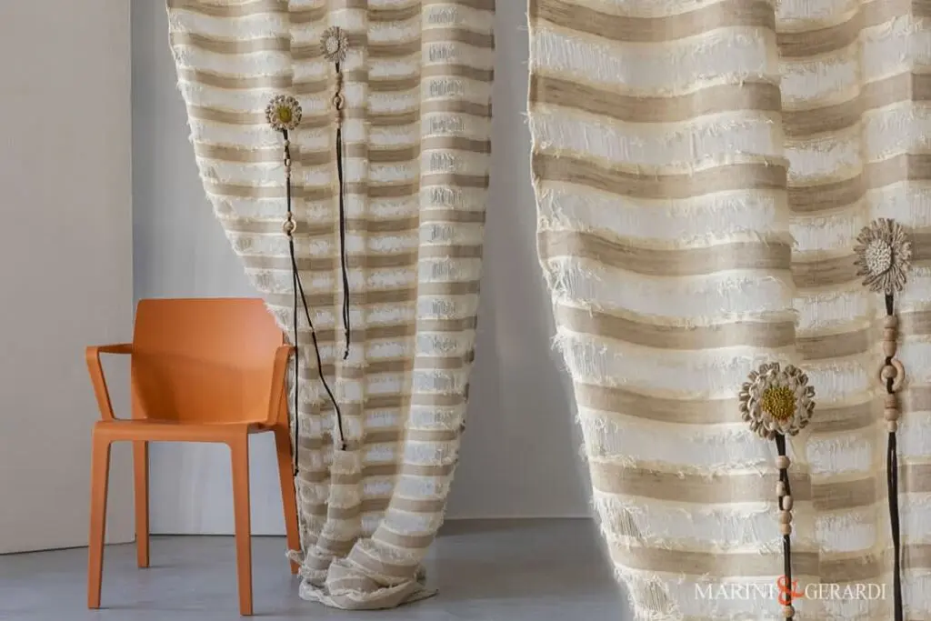 Tende Salotto Shabby Tendaggi Arredo Interni Tessile Casa