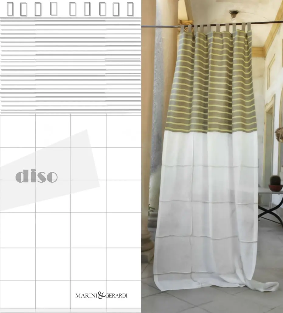 Tende Soggiorno Moderno In Lino Italiano