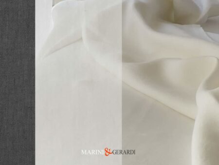 Tessuto Lino al metro lavato - Master of Linen Bianco Naturale Grigio Selce