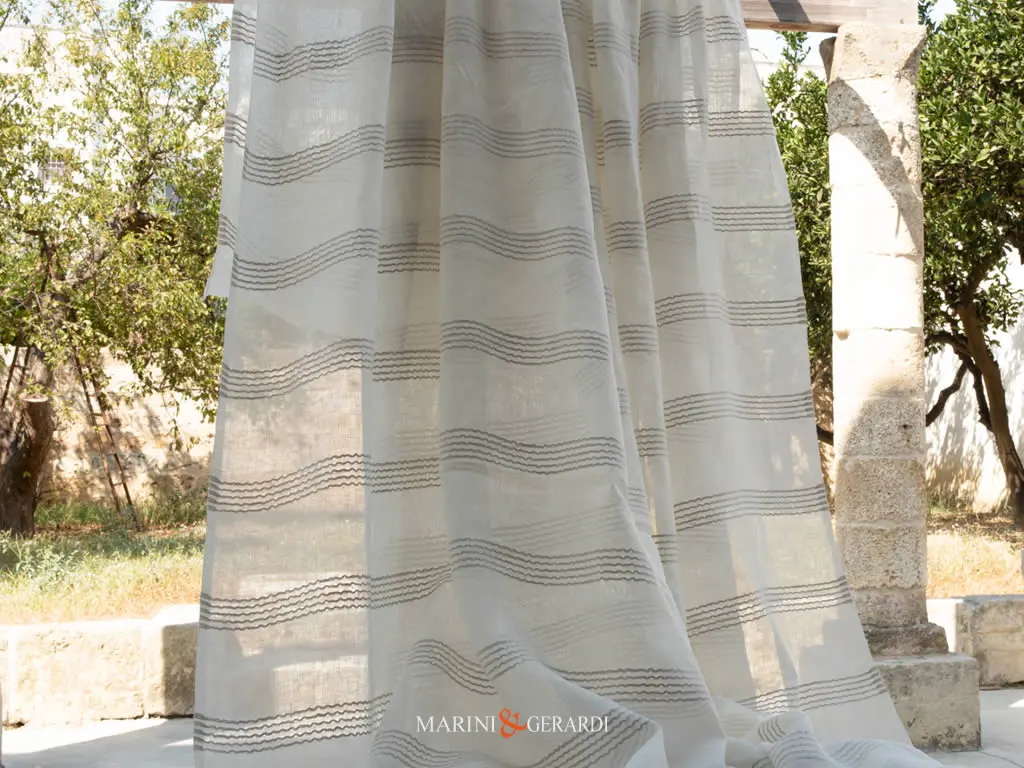 DUOMO 17 - Tessuto tende garza di lino