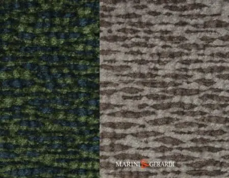 Tessuto In Ciniglia Per Tappezzeria Arredo Verde Marrone Chiaro