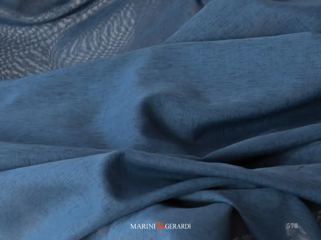Tessuto In Organza per TendeBlu Oceano 578